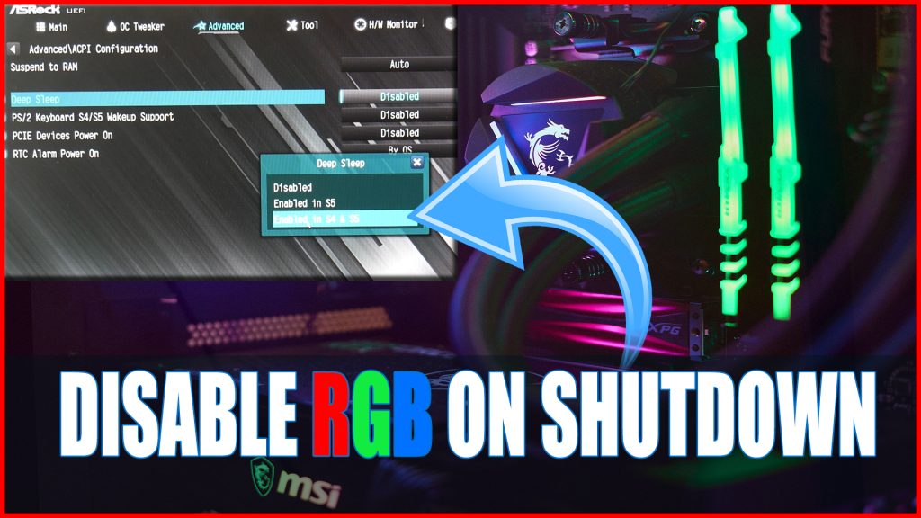 Cómo manejar el RGB 1 RGB on off