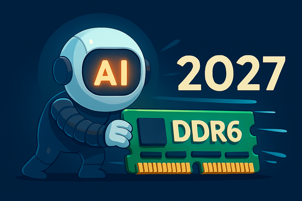 La IA acelera la adopción de la memoria DDR6: prevista para 2027, ¡hasta 17.6 GHz!