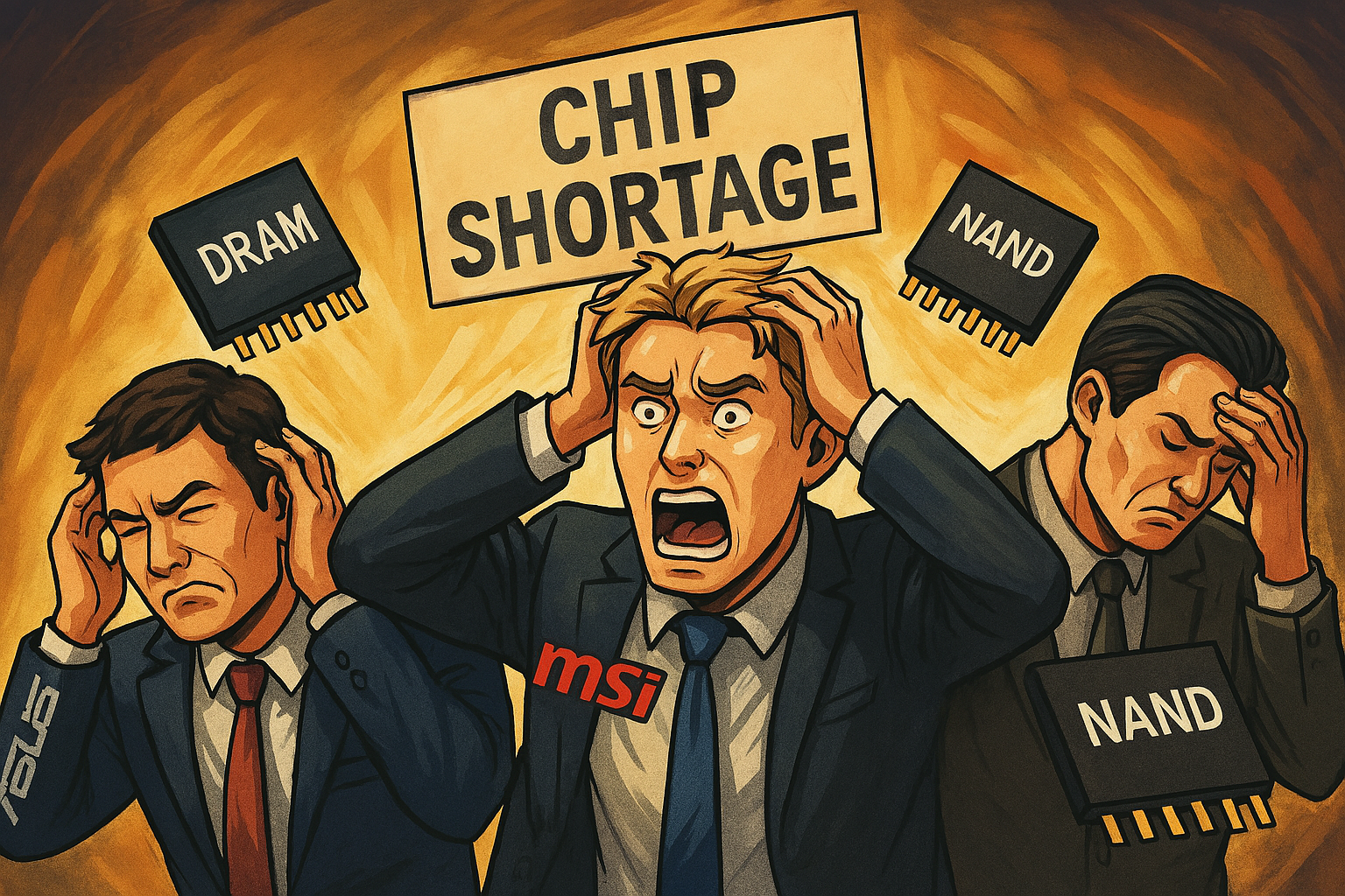 El pánico por la memoria RAM lleva a que MSI, Asus y otros fabricantes compren stock para garantizar sus propias existencias