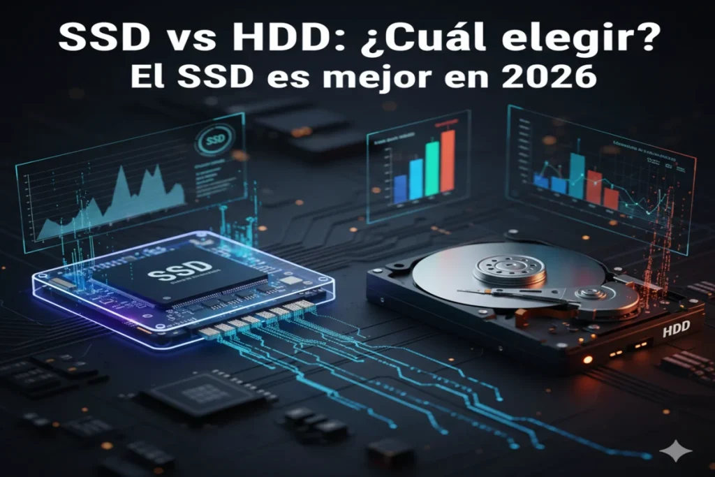 SSD vs HDD cuál comprar para mejorar el rendimiento del PC