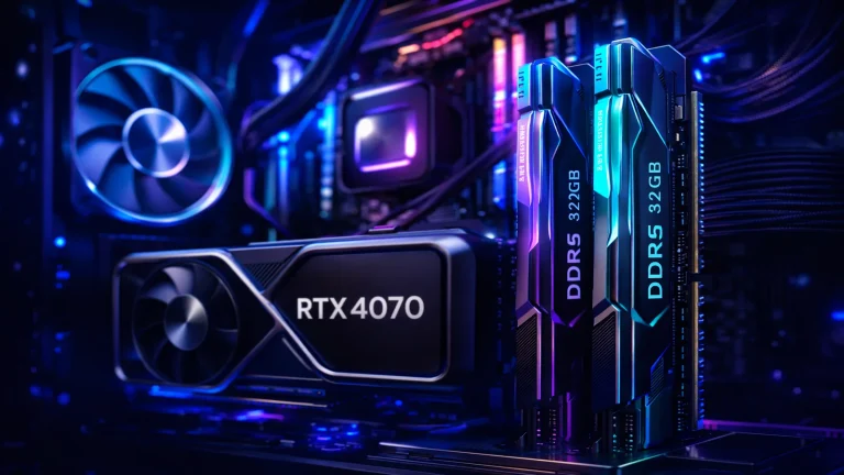 Mejor RAM para RTX 4070 en 2026 DDR5 32GB 6000MHz recomendada para gaming en 1440p