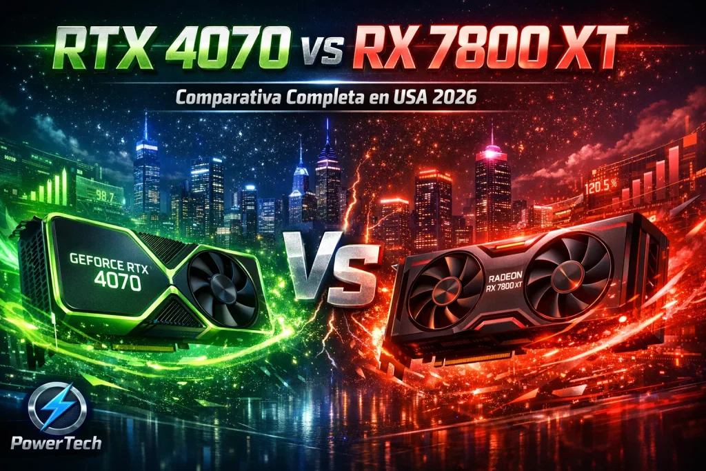 RTX 4070 vs RX 7800 XT Comparativa