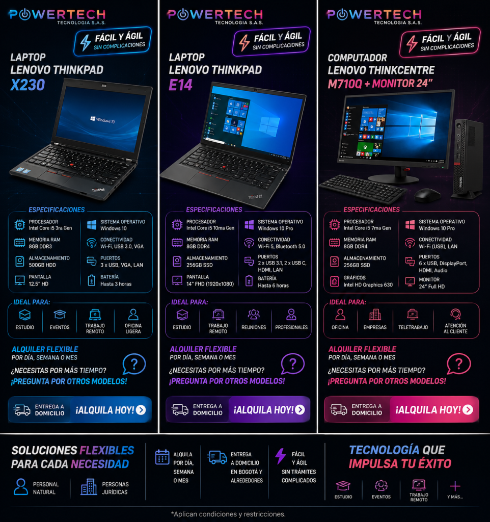 Alquiler de Computadoras en Cali