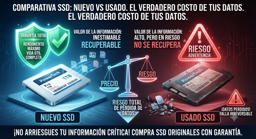 ssd usado riesgo total