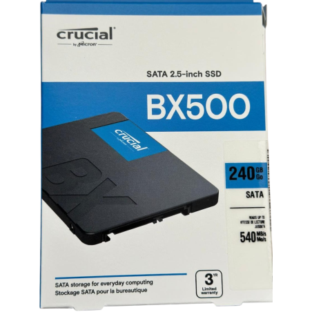 SSD Crucial BX500 con Capacidad 240Gb