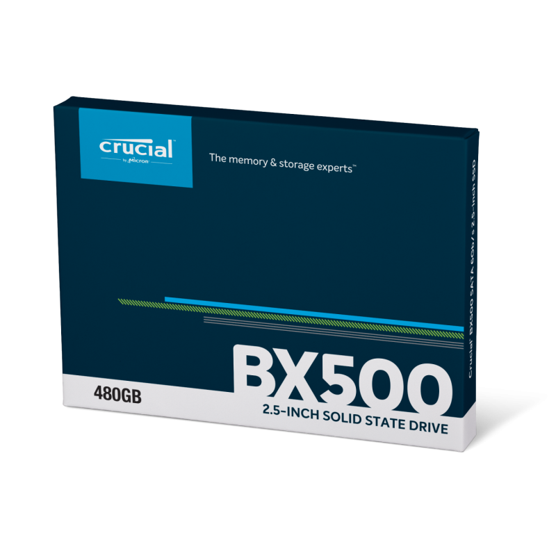 Disco Solido Marca Crucial Modelo BX500 con Capacidad 500Gb